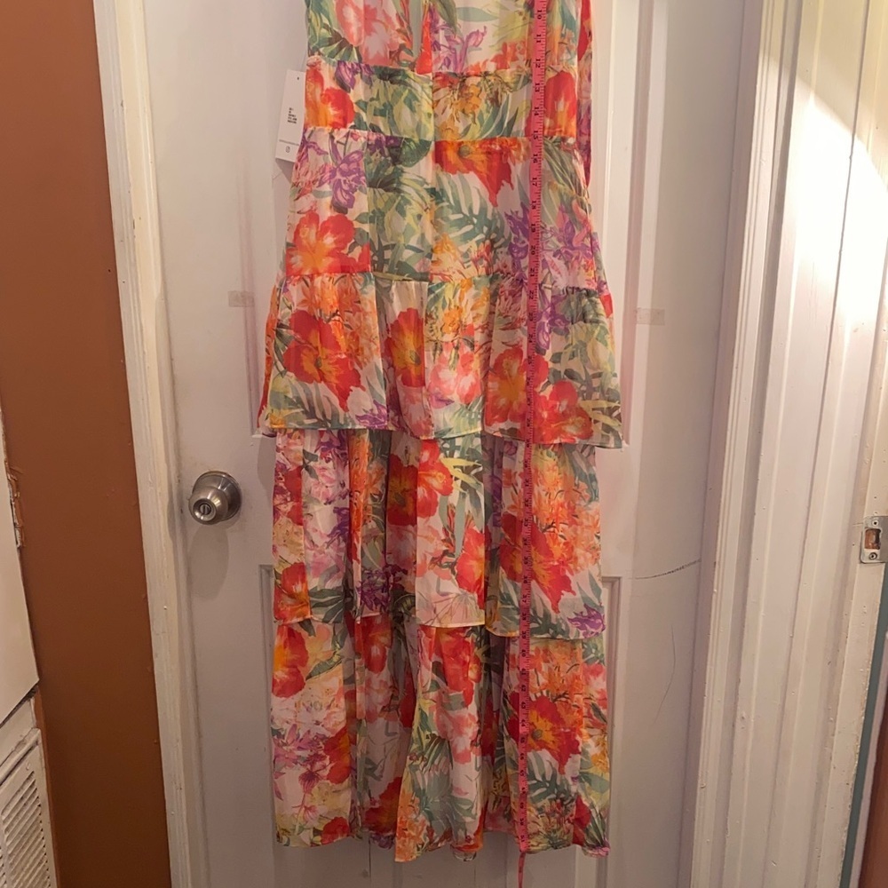 Julia Jordan Multicolor Floral Midi Skirt - Picture 9 of 15